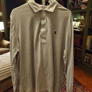 Polo by Ralph Lauren Men's half Button casual Shirt.